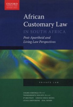 African Customary Law in South Africa (Paperback)